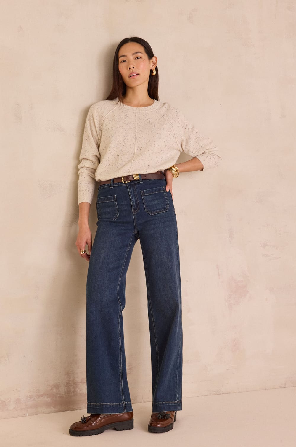 LUNA wide-leg jeans;${refinementColor}