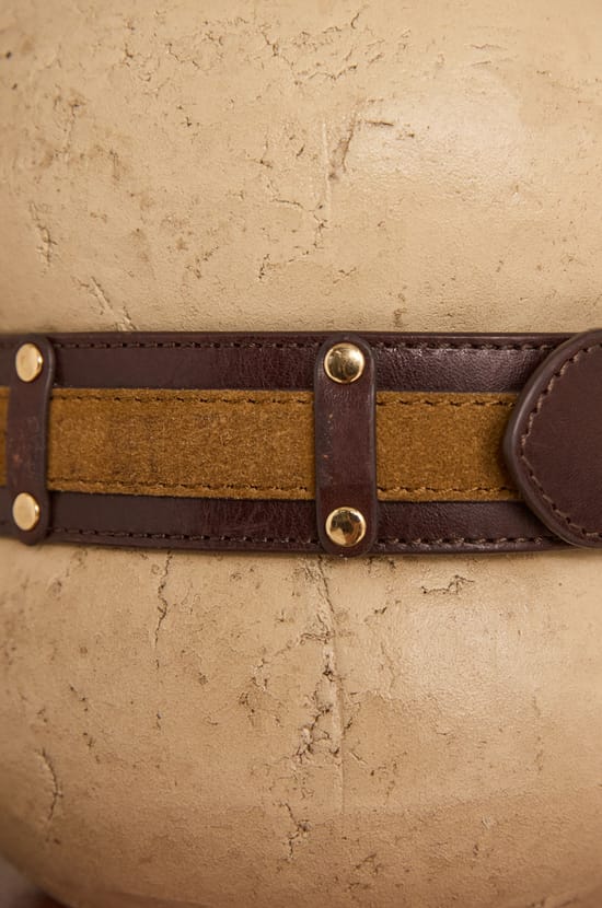 LEONARD leather belt;${refinementColor}