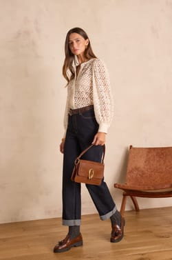 CAMOMILLE embroidered cotton shirt;${refinementColor}