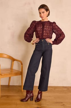 Wijde jeans MAE in denim;${refinementColor}