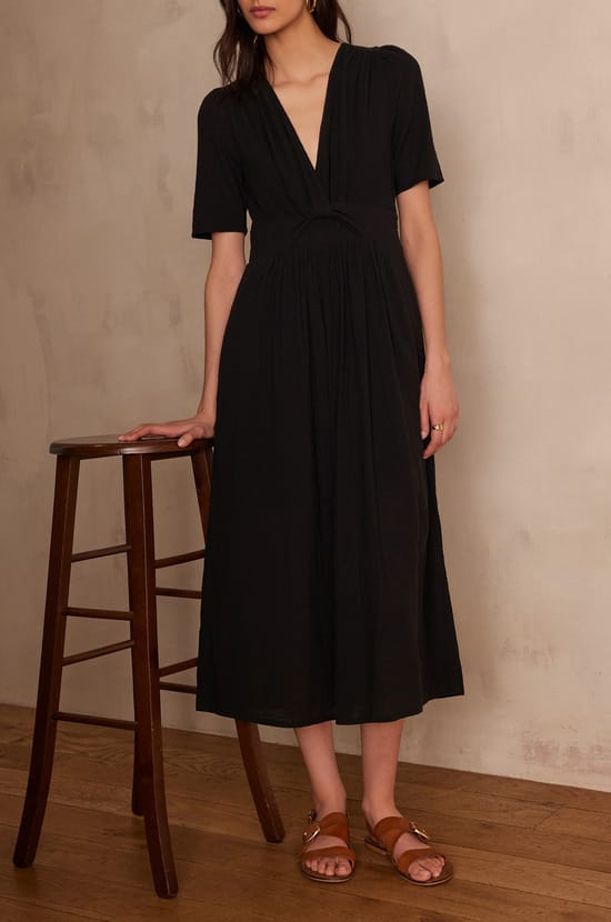Long LOVE cotton dress;${refinementColor}