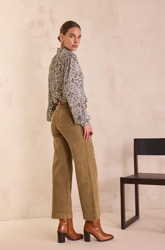 Pantalon en velours de coton MAE;${refinementColor}