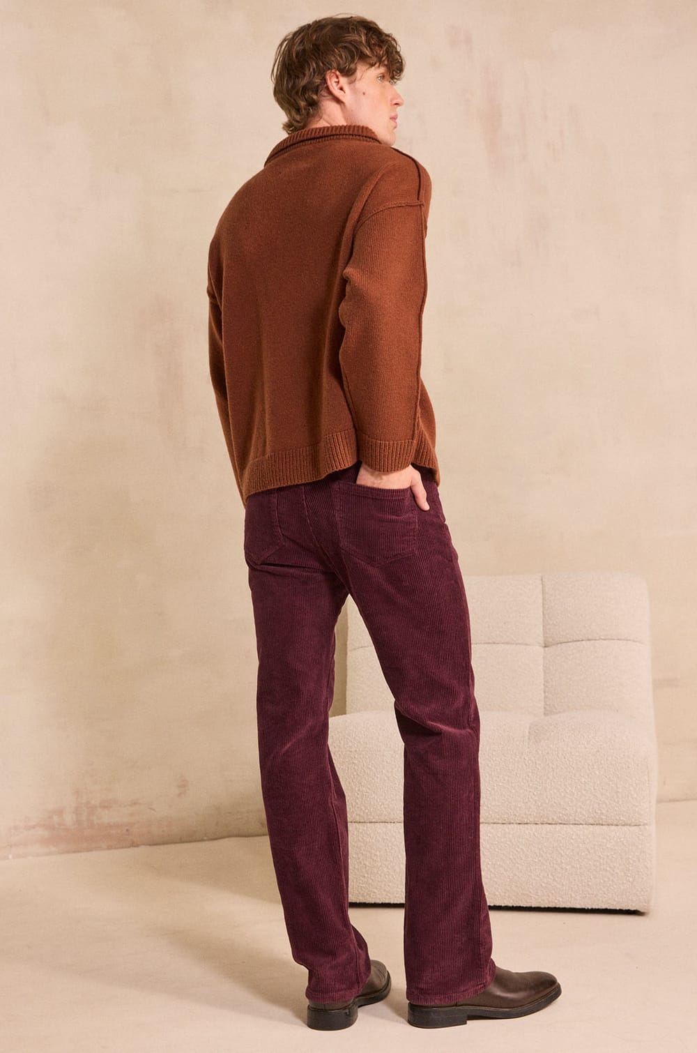 Unisex wide velvet pants ROMANTIC;${refinementColor}