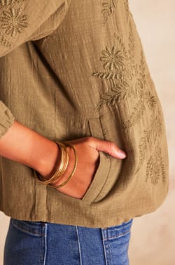 Jacke PAMINA aus Baumwolle;${refinementColor}