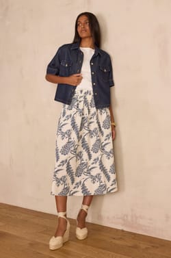 BRUNE cotton skirt;${refinementColor}