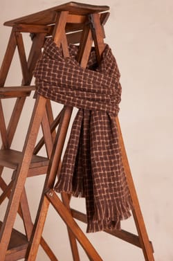 TALIA fine check SCARF;${refinementColor}
