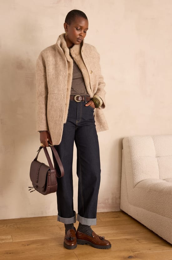 Manteau LAMIA en laine;${refinementColor}