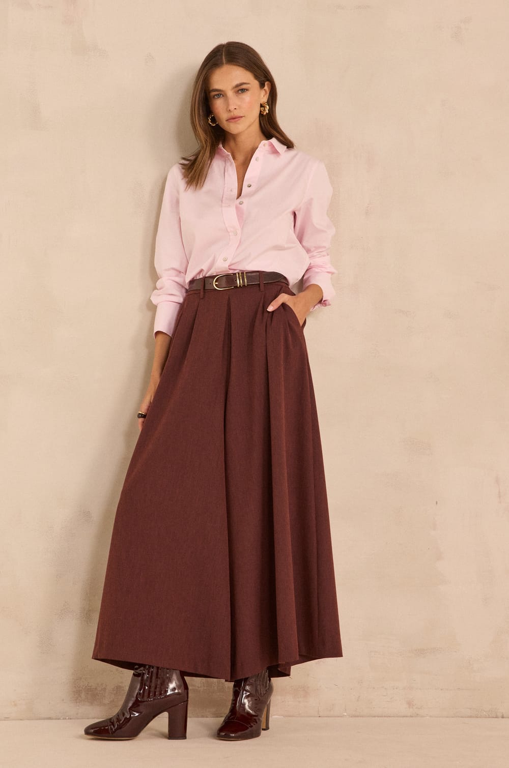 TATIANA extra large cotton trousers;${refinementColor}