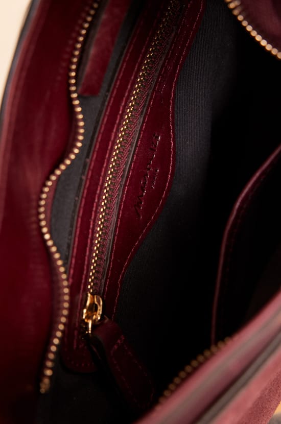 LOU mini leather bag;${refinementColor}
