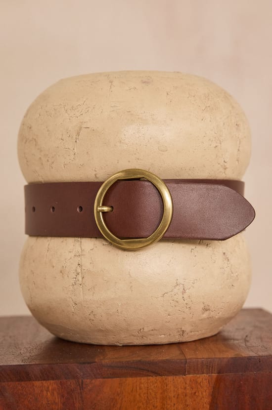 Leather Belt ELINE;${refinementColor}