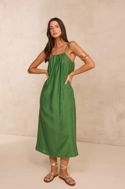 Flowy strap dress BRIA;${refinementColor}