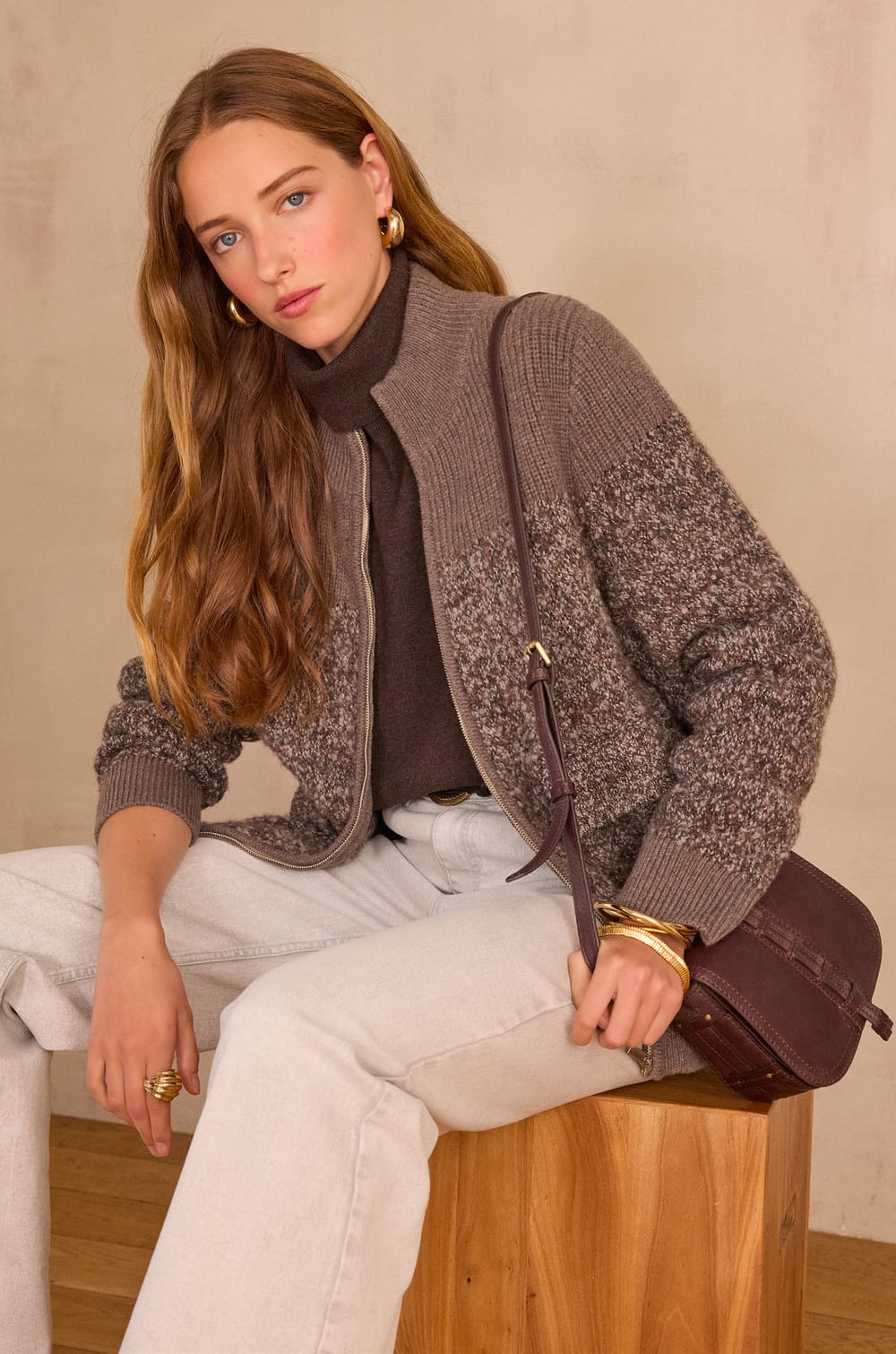 Vaquero ancho LISA en denim;${refinementColor}