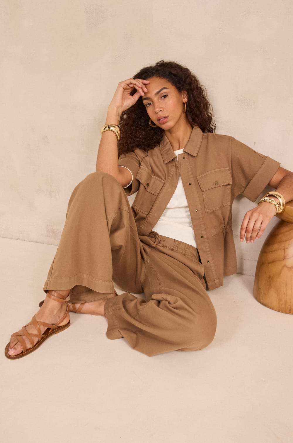 MALO wide cotton pants;${refinementColor}