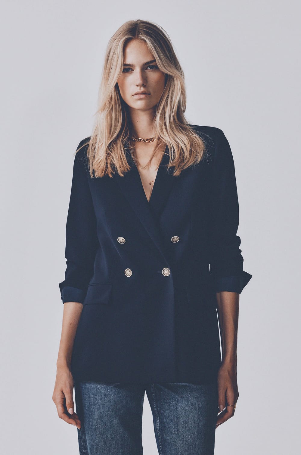 Veste tailleur marine BARBARA;${refinementColor}