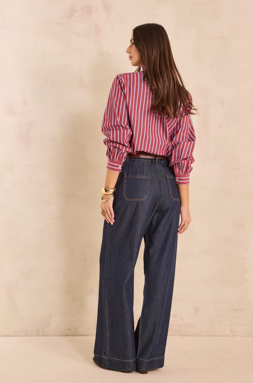 Jean with wide legs SULLIVAN;${refinementColor}