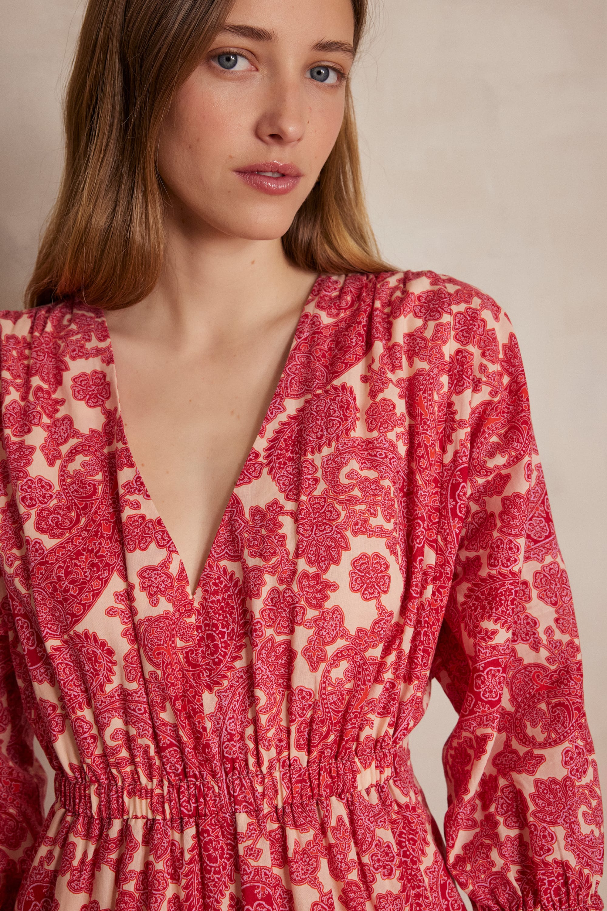 LORENZA Cotton Dress woman | LIGHT FUCHSIA | Maison 123