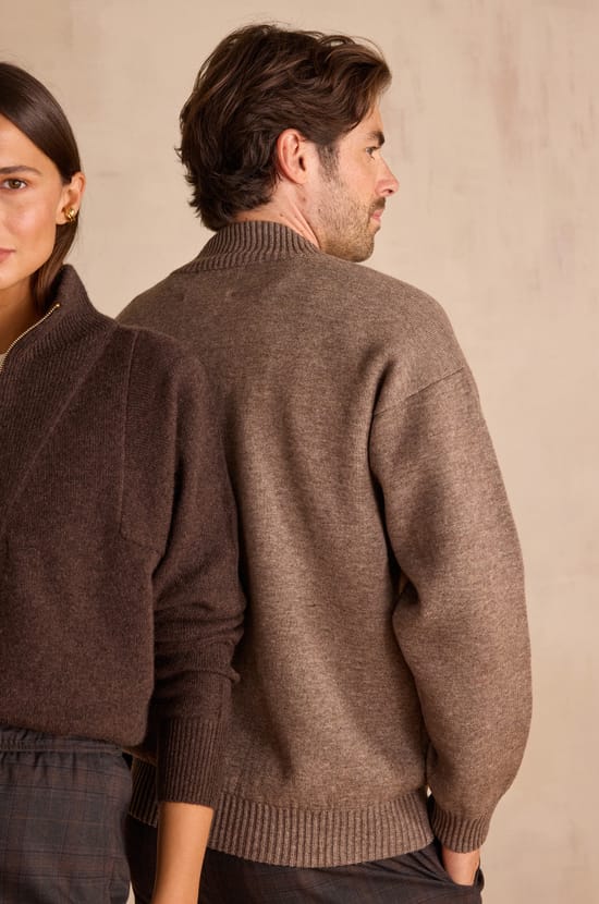 BAROUDEUR unisex bomber jacket in wool;${refinementColor}