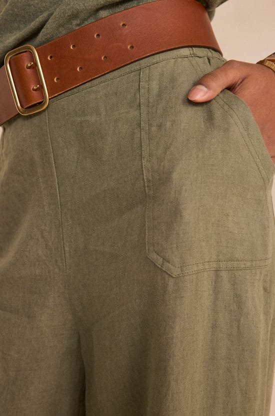 Loose linen pants TERRY;${refinementColor}