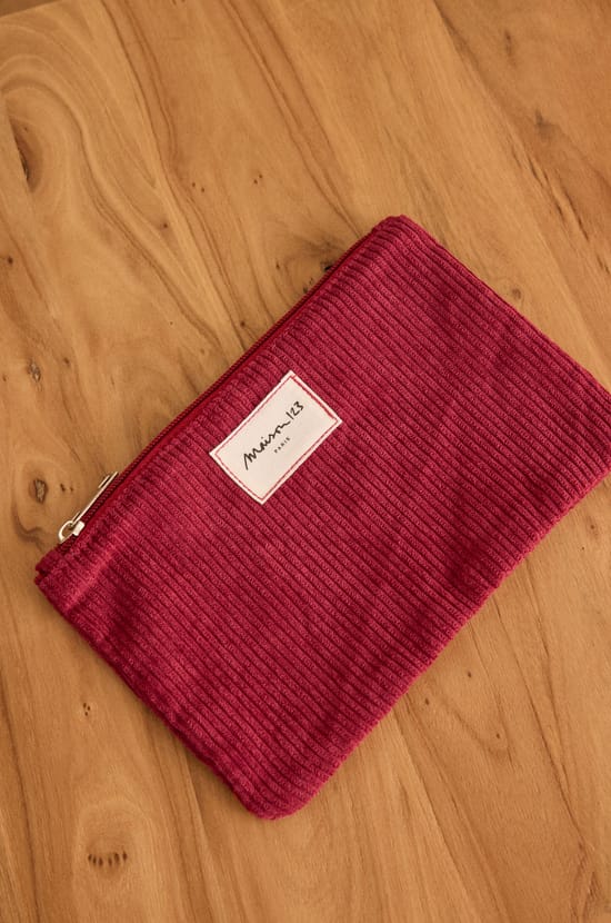 Pochette en velours côtelé GEORGIA;${refinementColor}