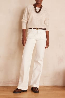 Pantalon large en coton LEA;${refinementColor}