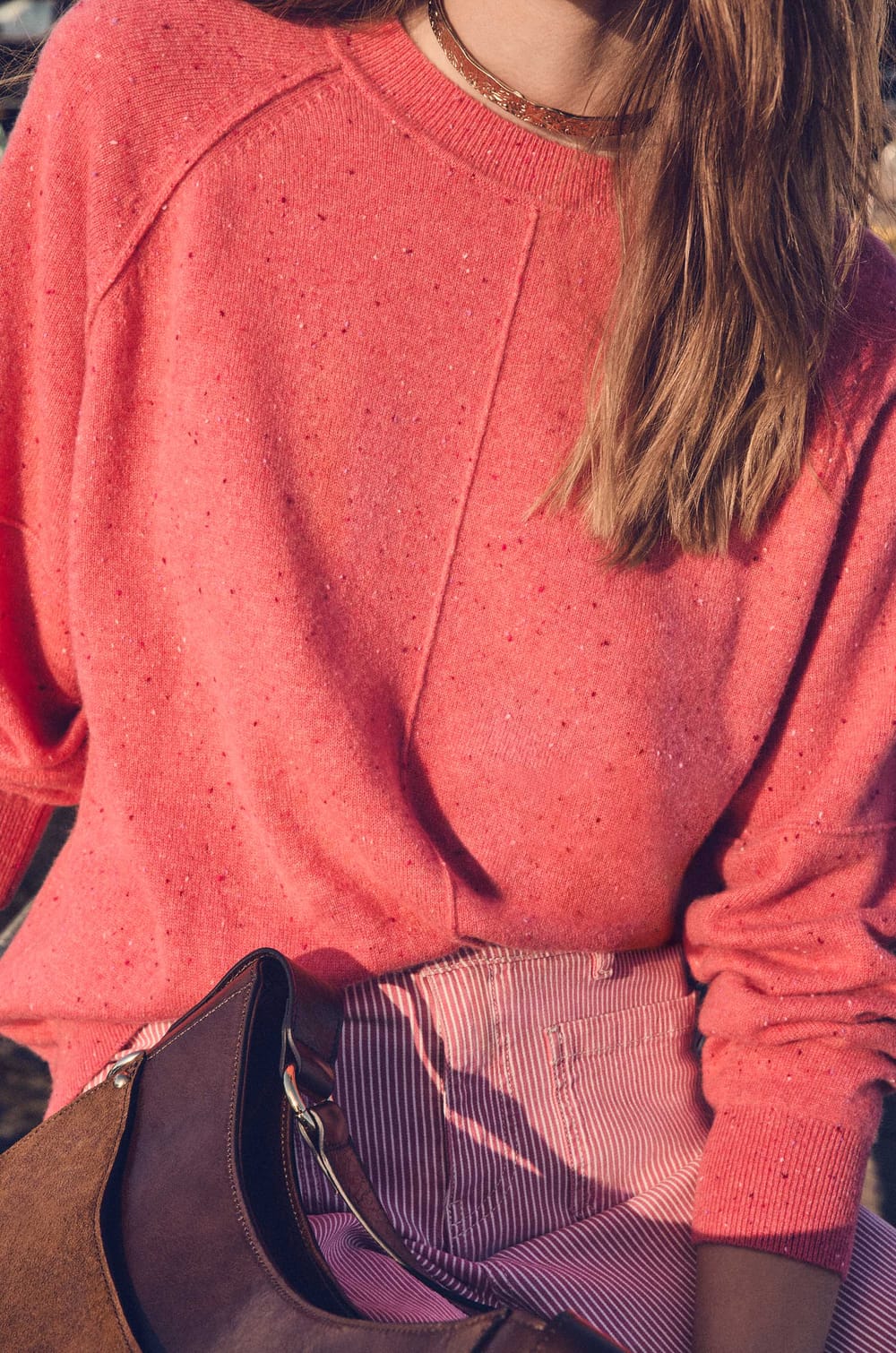 LEA CROPPED cotton trousers;${refinementColor}