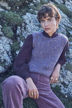 BOLTON sleeveless jumper;${refinementColor}