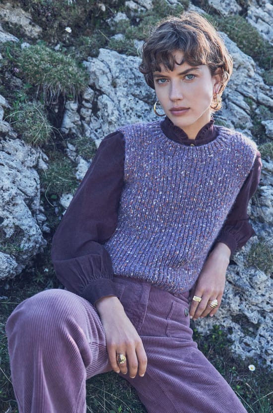 BOLTON sleeveless jumper;${refinementColor}