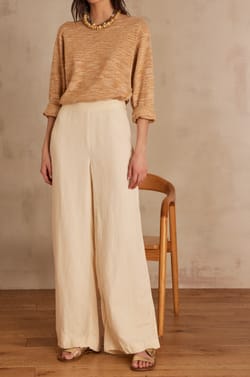 BRADLEY Hose aus Leinen;${refinementColor}