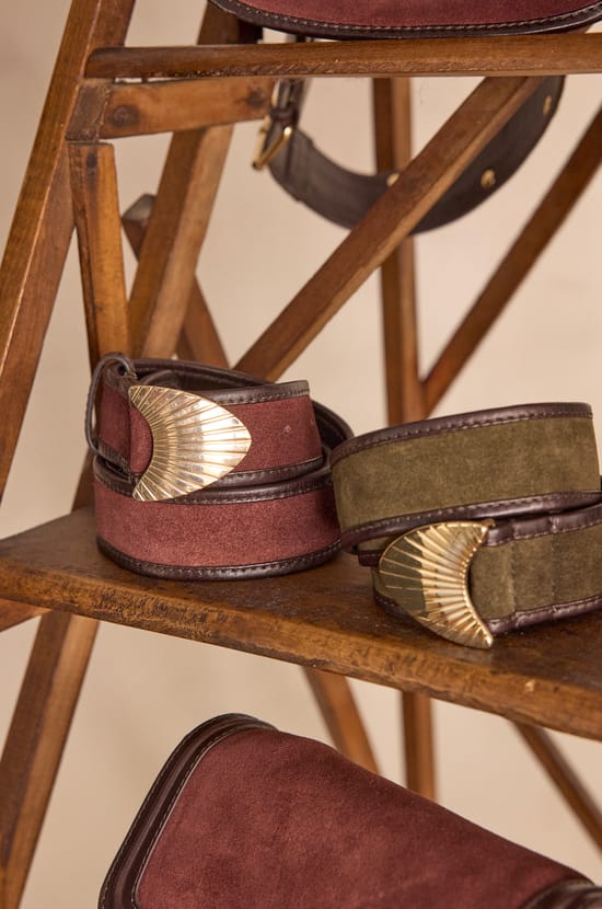 LEONARD leather belt;${refinementColor}