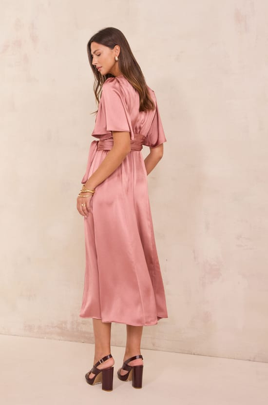 Long satin wrap dress BORA;${refinementColor}