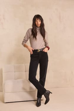 MARCUS cotton blend slim pants;${refinementColor}