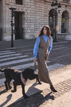 Extra Large Prince of Wales Printed Trousers TATIANA;${refinementColor}