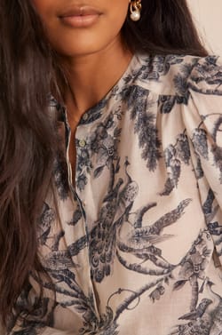 SAPHIR cotton blouse;${refinementColor}