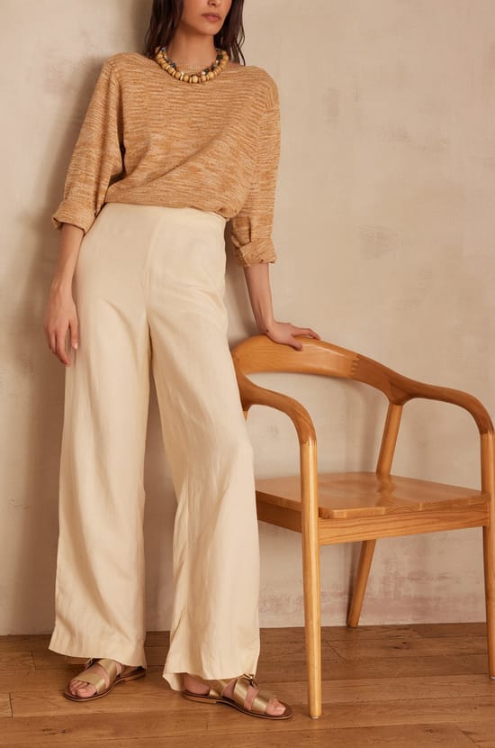 Pantalon BRADLEY en lin;${refinementColor}