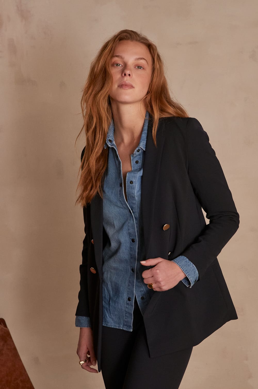 FLORINE tailored jacket;${refinementColor}