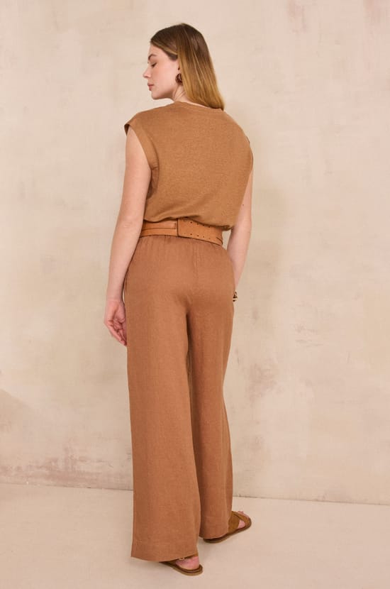 TIM wide linen pants;${refinementColor}