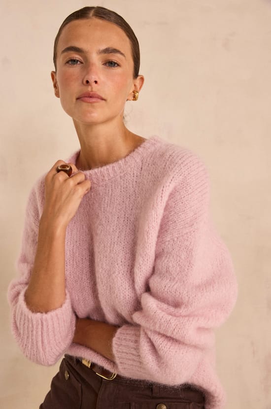 ANASTASIA blended mohair sweater;${refinementColor}