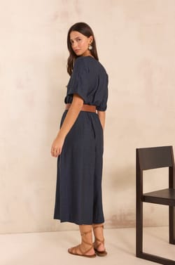 3/4 sleeve cotton blend combination THERESA;${refinementColor}