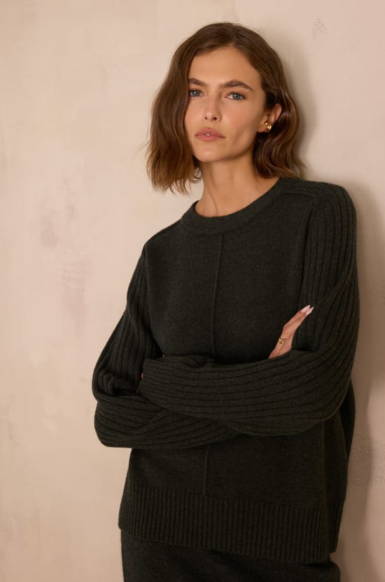 BROOKLYN ribbed wool jumper;${refinementColor}
