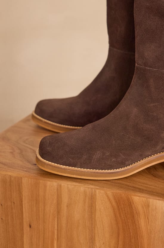 ROMANE leather boots;${refinementColor}