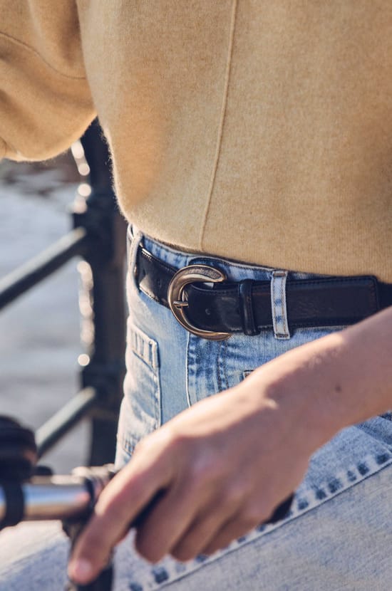 NINA leather belt;${refinementColor}