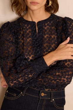 Chemise CAMOMILLE en coton brod&eacute;e;${refinementColor}