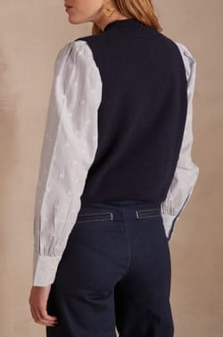 Pull sans manches en laine ARISTIDE;${refinementColor}