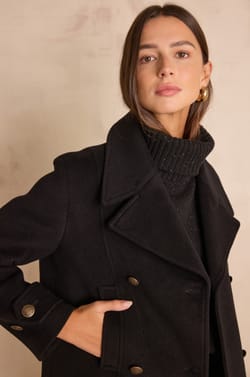 Caban DJANIS en laine;${refinementColor}