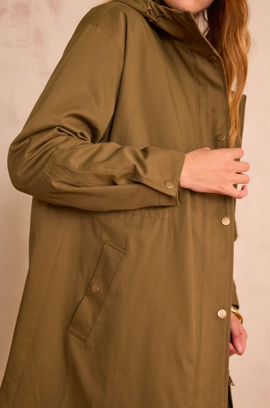 ANITA long cotton parka;${refinementColor}