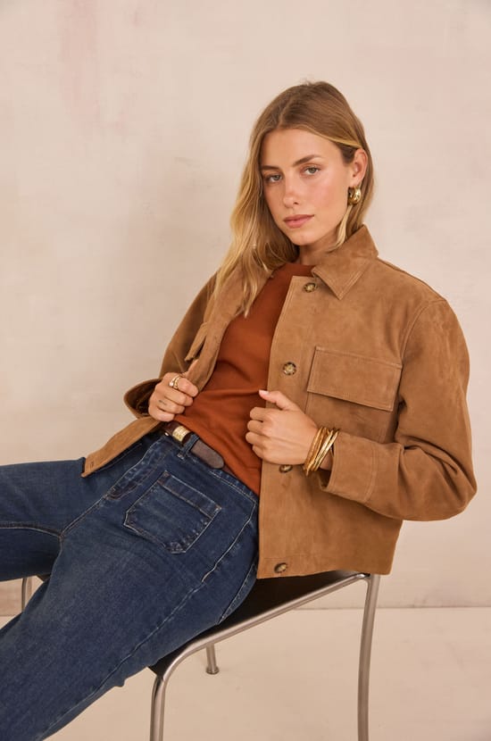 LISA linen and cotton sweatshirt;${refinementColor}