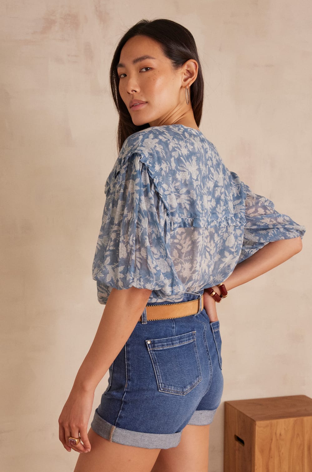 PIO Cotton Blouse;${refinementColor}