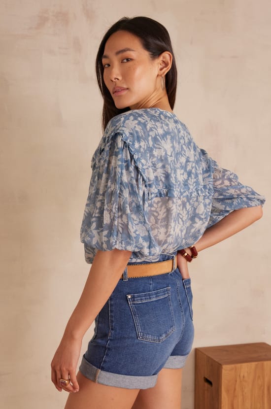 PIO Cotton Blouse;${refinementColor}