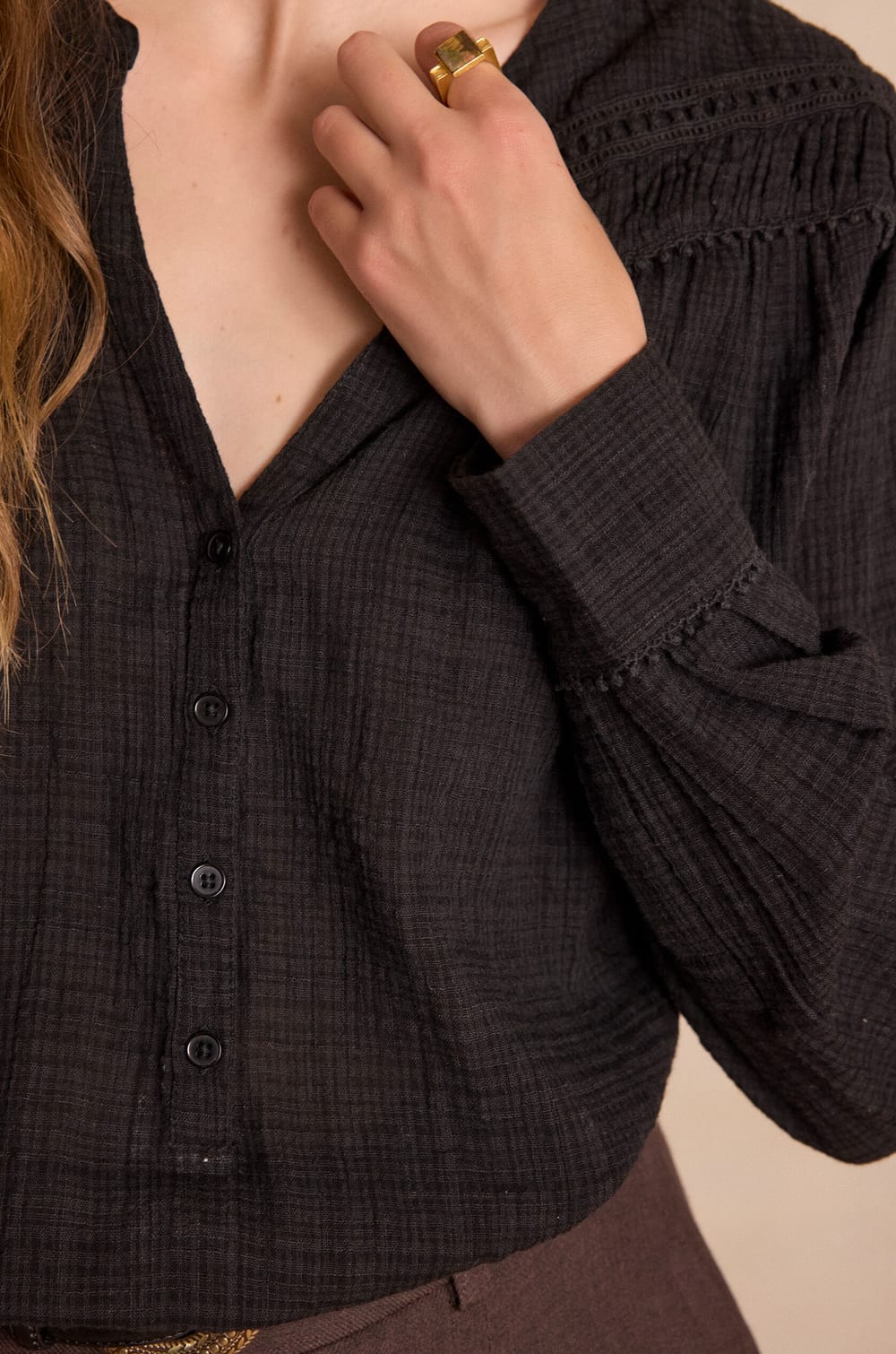 Blouse SHANA en coton brod&eacute;e;${refinementColor}