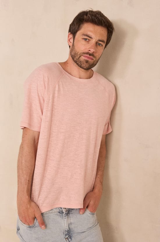 Unisex short sleeve t-shirt made of hemp and cotton INTENSE;${refinementColor}